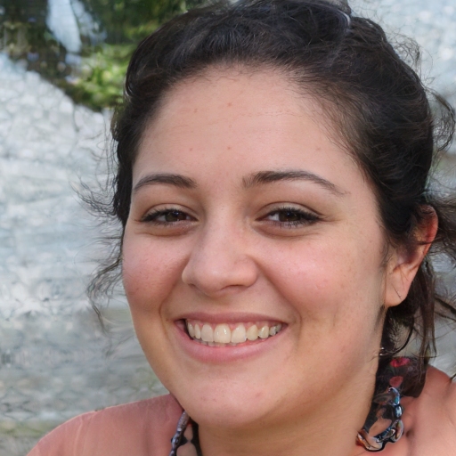 Foto de María González, maestra satisfecha